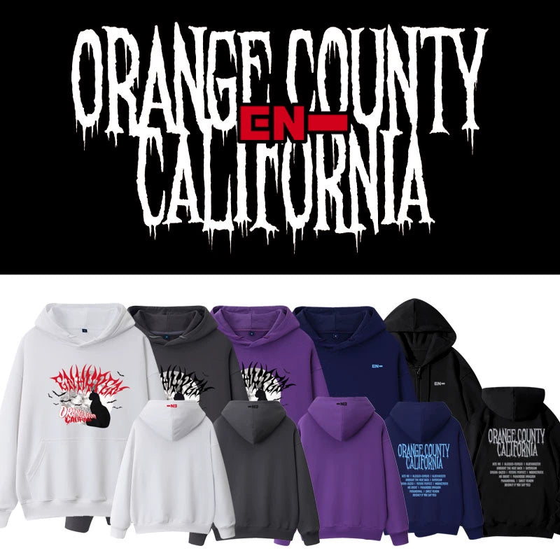 enhypen POP-UP IN ORANGE COUNTY スウェット ENHYPEN Orange County California Pop-Up Hoodie/Zippered Hoodie