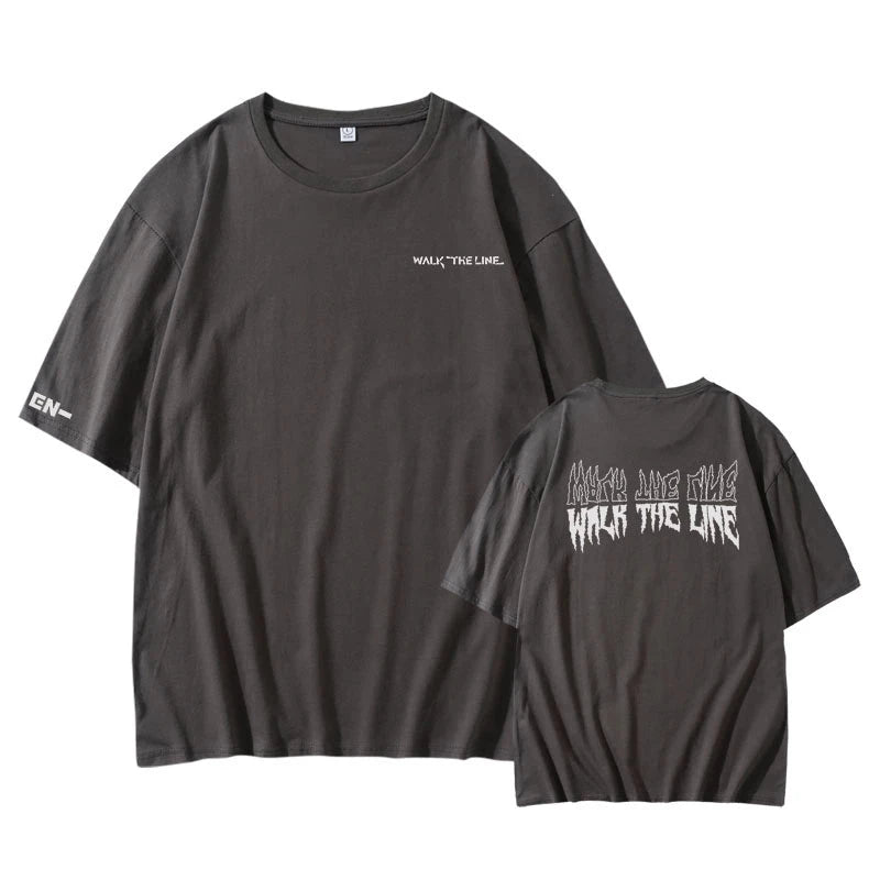 ENHYPEN walk the line Tシャツ ENHYPEN World Tour WALK THE LINE T-shirt (Fan-made