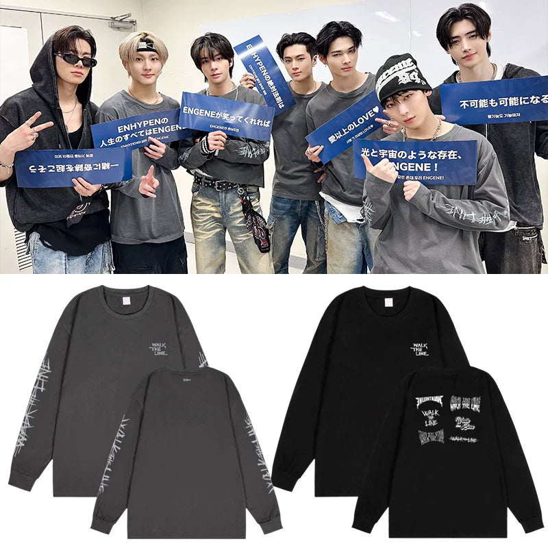 ENHYPEN 2025 World Tour WALK THE LINE Japan Sweatshirt (Fan-made)