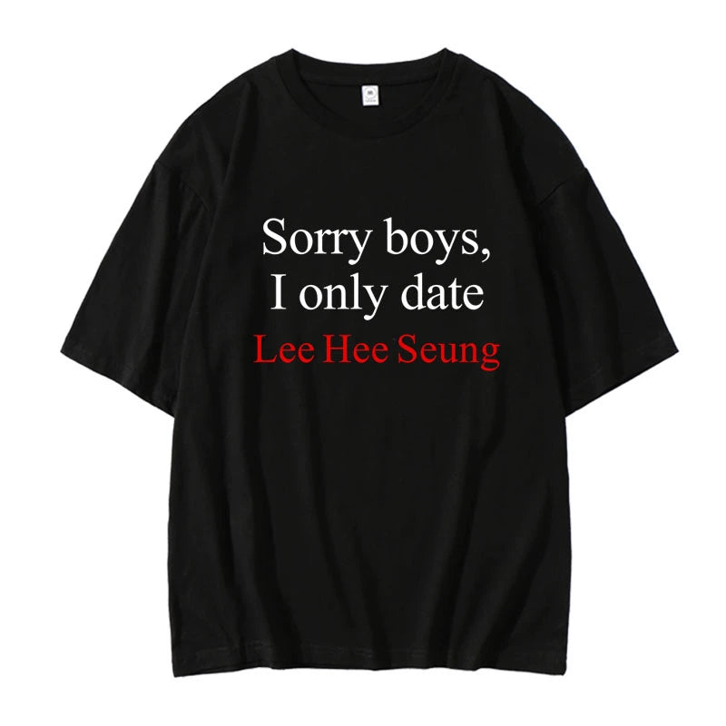 ENHYPEN 'Sorry boys, I only date' T-shirt (Fan-made)
