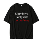 ENHYPEN 'Sorry boys, I only date' T-shirt (Fan-made)