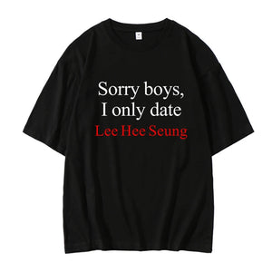 ENHYPEN 'Sorry boys, I only date' T-shirt (Fan-made)