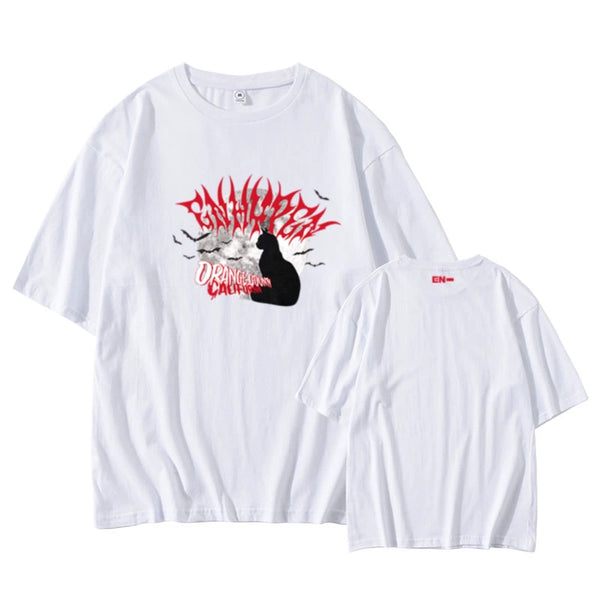 ENHYPEN Orange County California Pop-Up T-shirt (Fan-made ENHYPEN Orange County California Pop-Up T-shirt (Fan-made