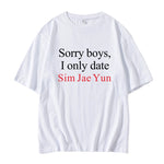 ENHYPEN 'Sorry boys, I only date' T-shirt (Fan-made)
