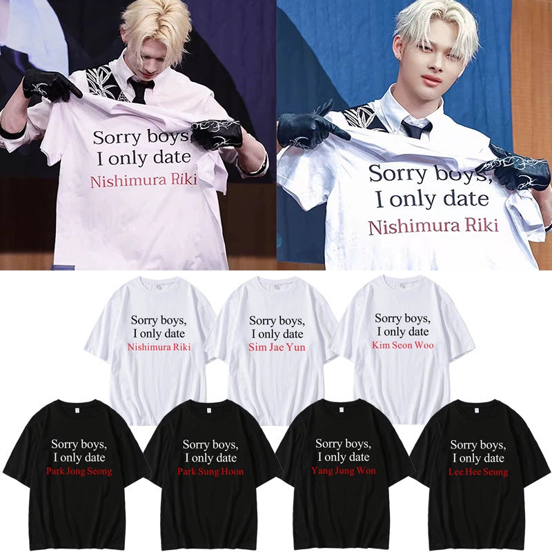ENHYPEN 'Sorry boys, I only date' T-shirt (Fan-made)