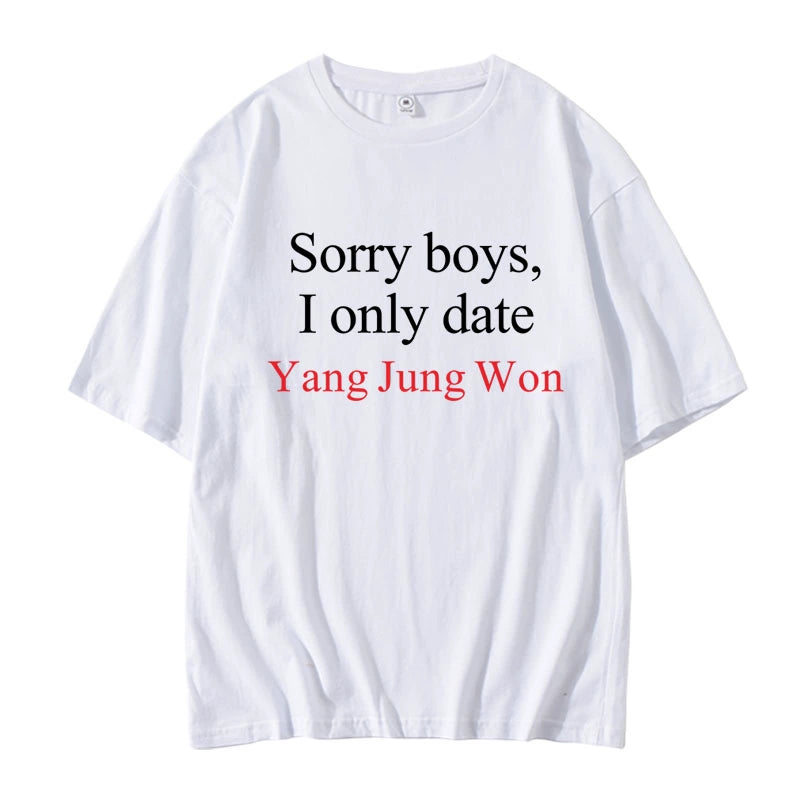 ENHYPEN 'Sorry boys, I only date' T-shirt (Fan-made)