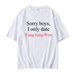 ENHYPEN 'Sorry boys, I only date' T-shirt (Fan-made)