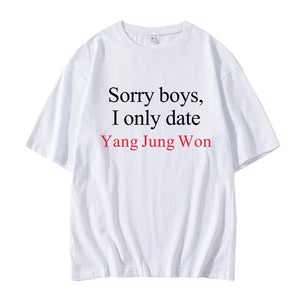 ENHYPEN 'Sorry boys, I only date' T-shirt (Fan-made)