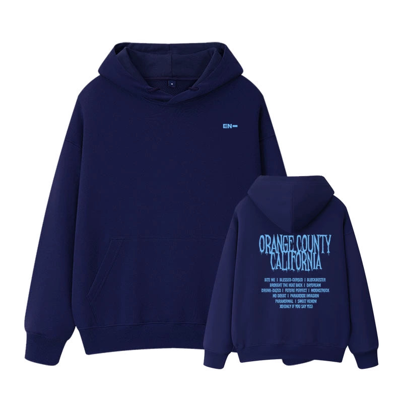 ENHYPEN Orange County California Pop-Up Hoodie/Zippered Hoodie (Fan-made)