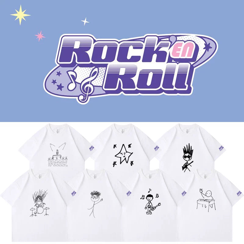 ENHYPEN Rock'EN Roll Graffiti T-shirt (Fan-made)