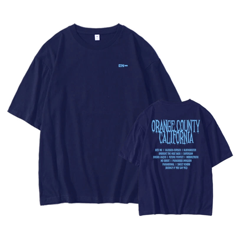 ENHYPEN Orange County California Pop-Up T-shirt (Fan-made)
