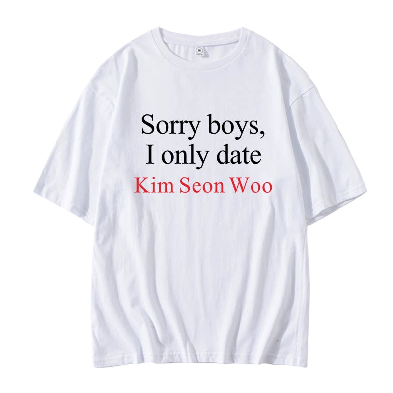 ENHYPEN 'Sorry boys, I only date' T-shirt (Fan-made)