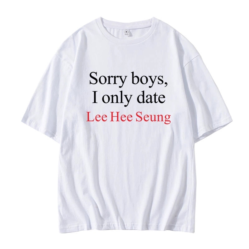 ENHYPEN 'Sorry boys, I only date' T-shirt (Fan-made)