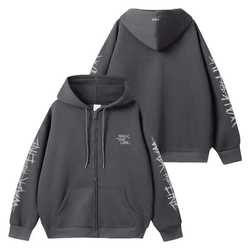 ENHYPEN 2025 World Tour WALK THE LINE Japan Zippered Hoodie (Fan-made)