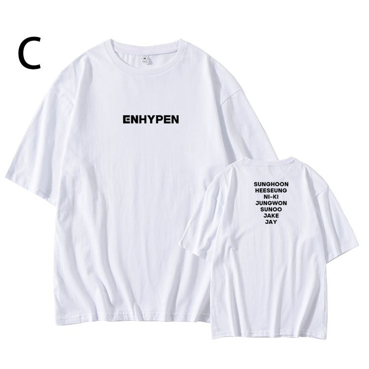 ENHYPEN Member Names Basic T-shirt (Fan-made)