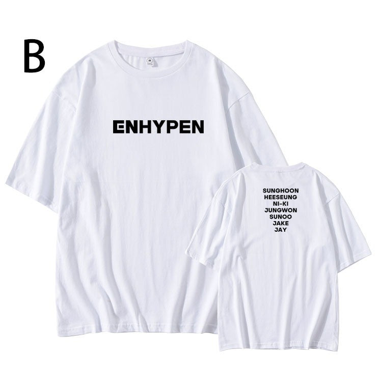 ENHYPEN Member Names Basic T-shirt (Fan-made)