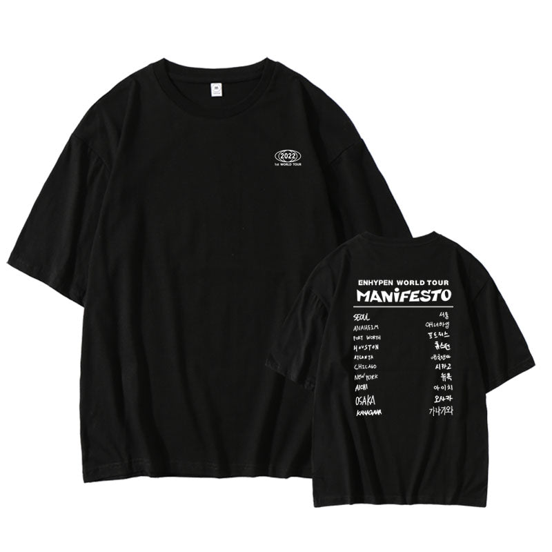 ENHYPEN MANIFESTO World Tour Oversized T-shirt – ENHYPEN Universe